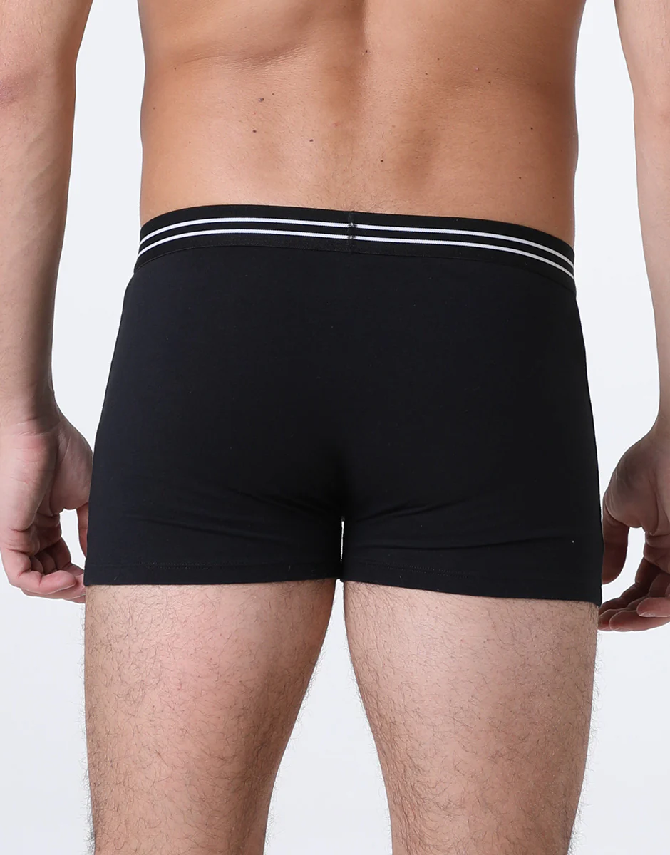 Bipack Boxer Basic Multipack in Stretch Cotton, nero - Image 2