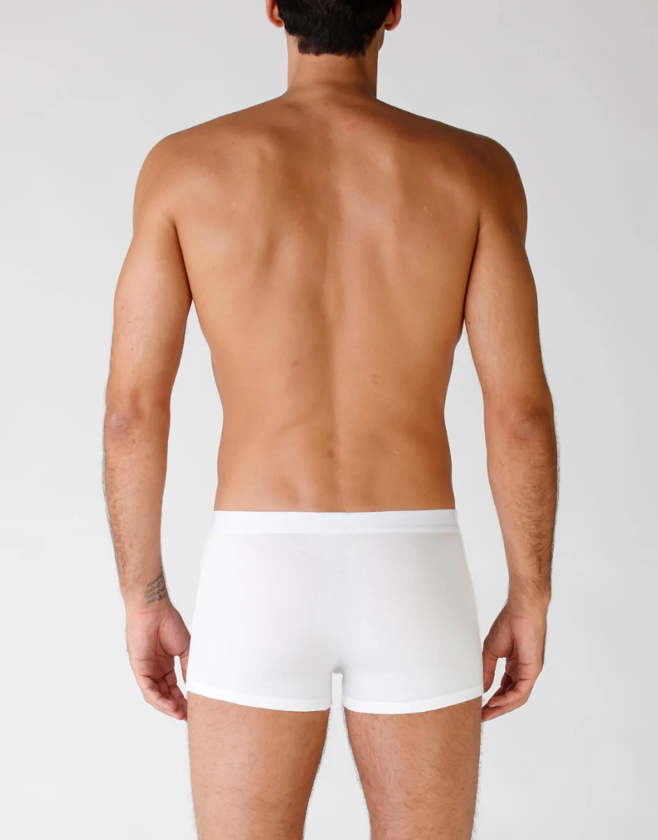 Bipack boxer in cotone elasticizzato, bianco - Image 2