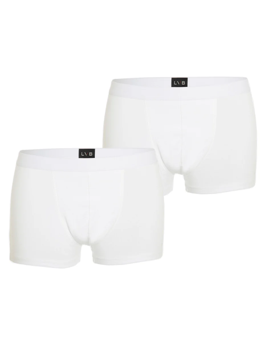 Bipack boxer in cotone elasticizzato, bianco - Image 3