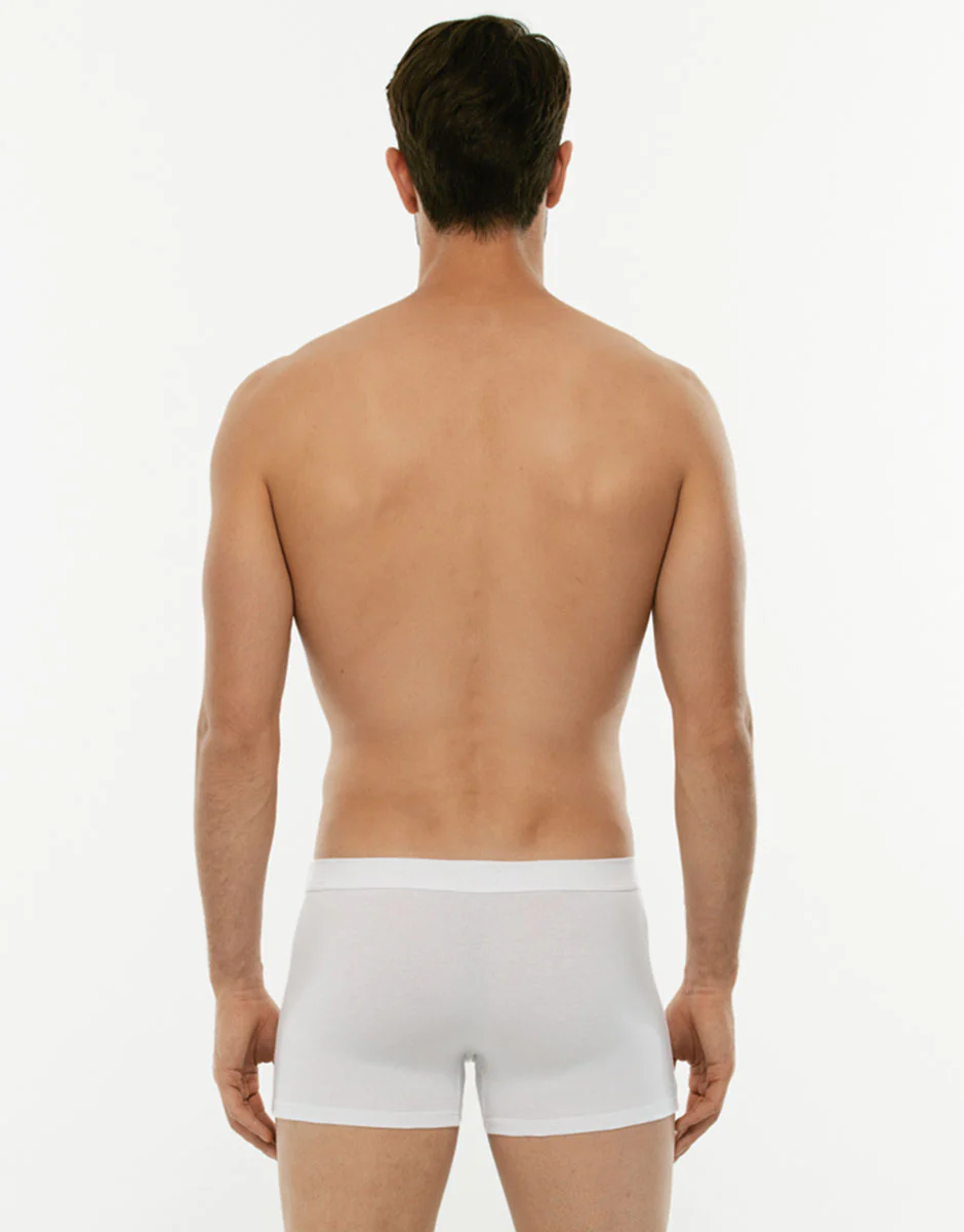 BIPACK - Short boxer Cotton Stretch bianco in cotone elasticizzato -X2 - Image 2