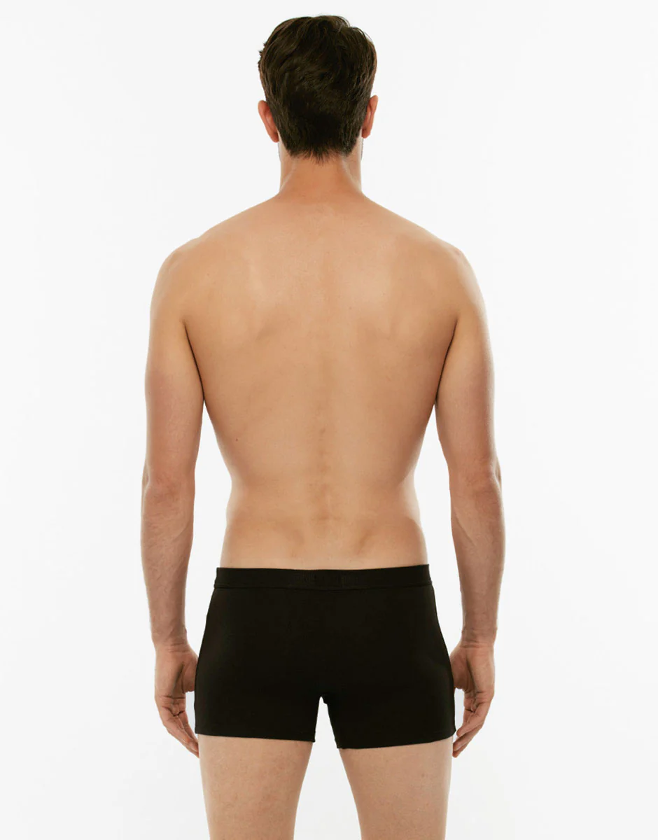 BIPACK Short boxer Cotton Stretch nero in cotone elasticizzato - Image 2