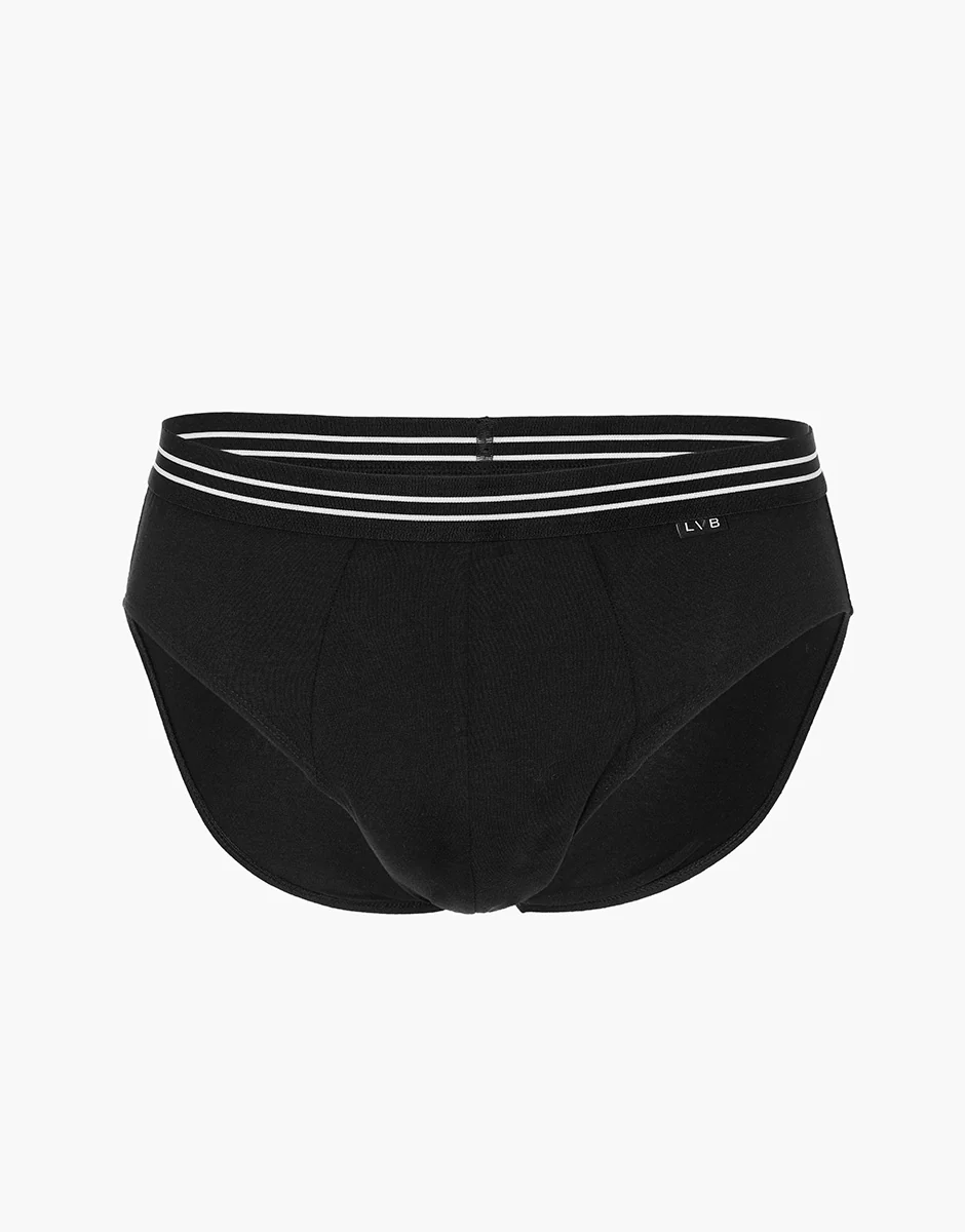 Bipack Slip Basic Multipack in Stretch Cotton, nero - Image 4