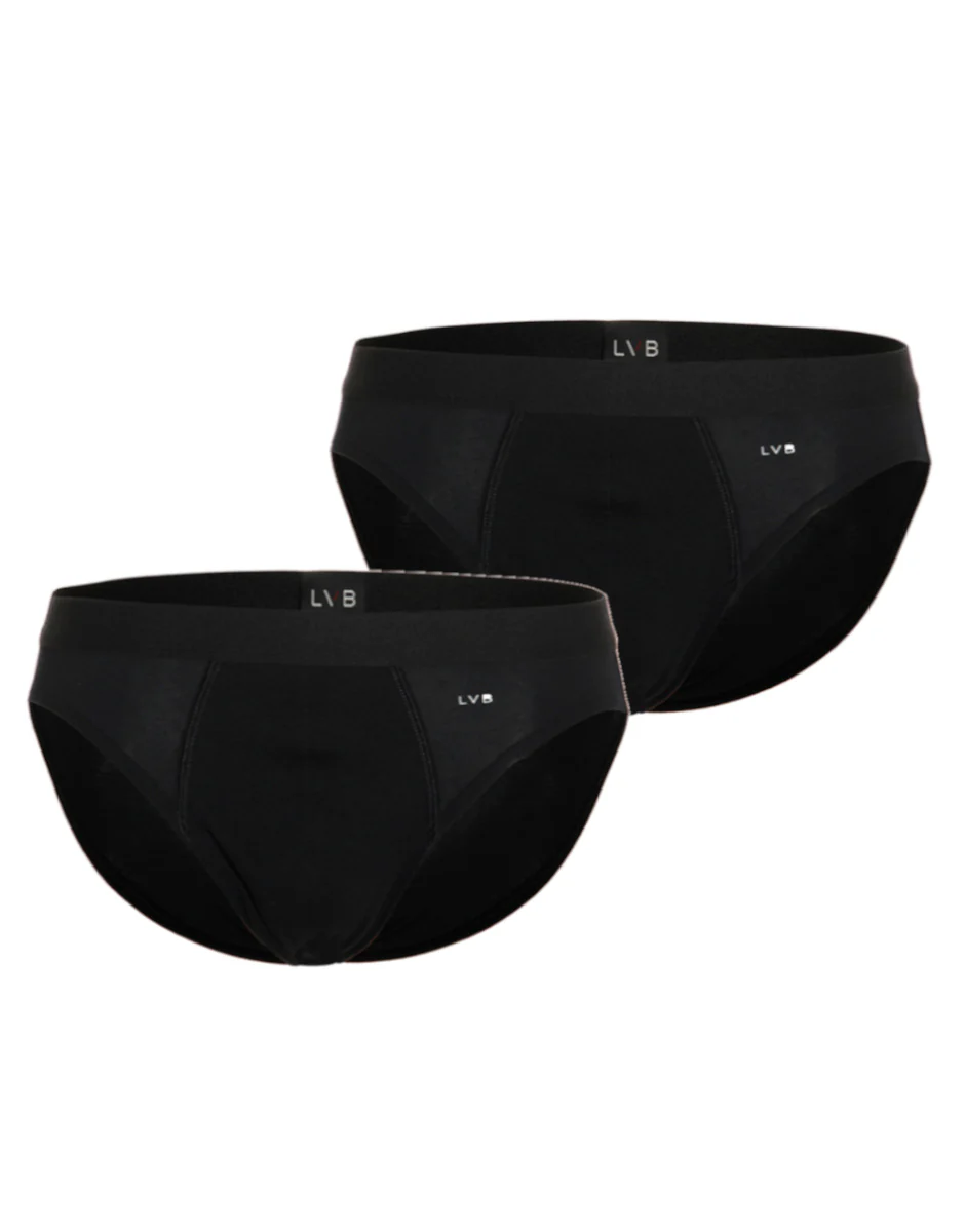 Bipack slip in cotone elasticizzato, nero - Image 3