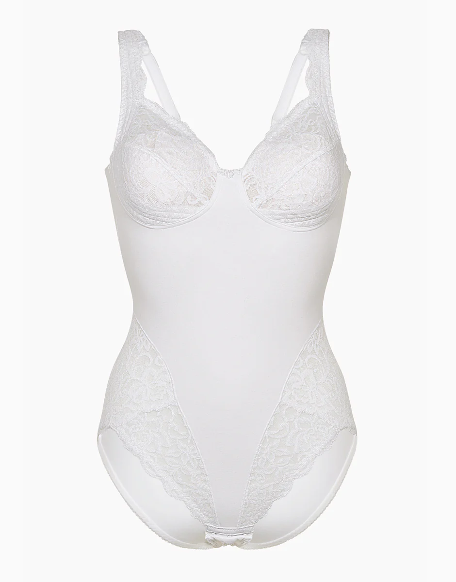 Body con ferretto lov’ring pizzo, bianco. Media contenitività. - Image 4