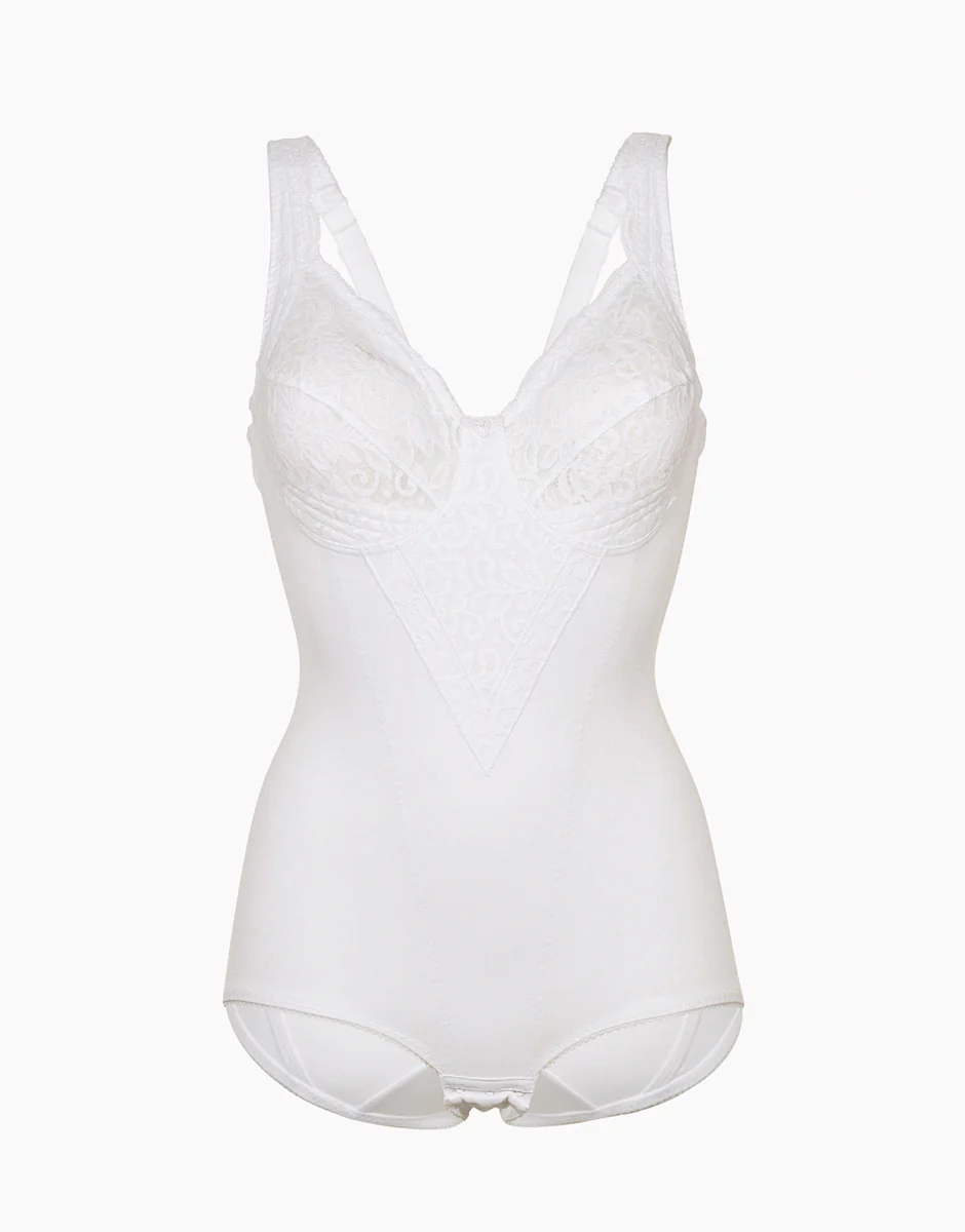 Body senza ferretto lov’ring pizzo, bianco. Alta contenitività. - Image 4