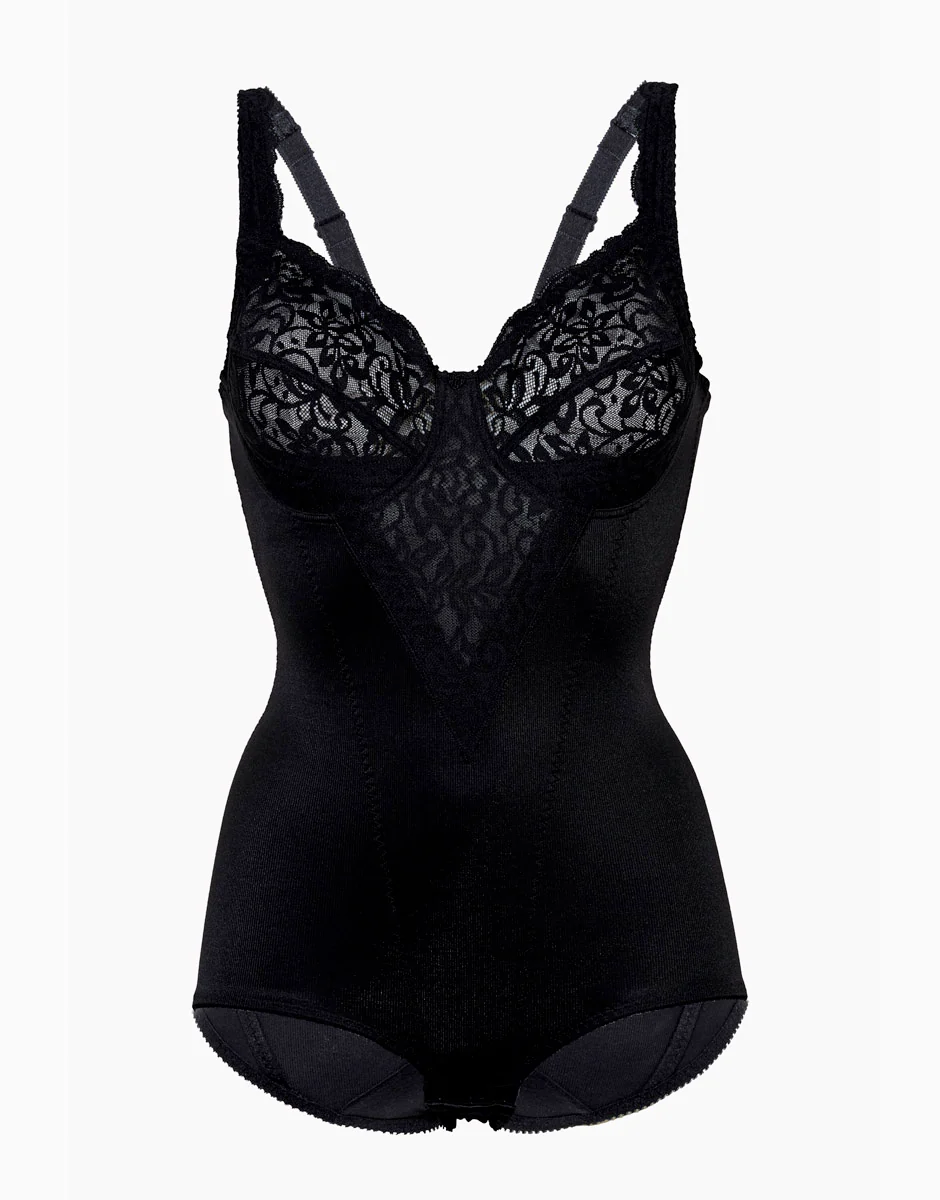 Body senza ferretto lov’ring pizzo, nero. Alta contenitività. - Image 4