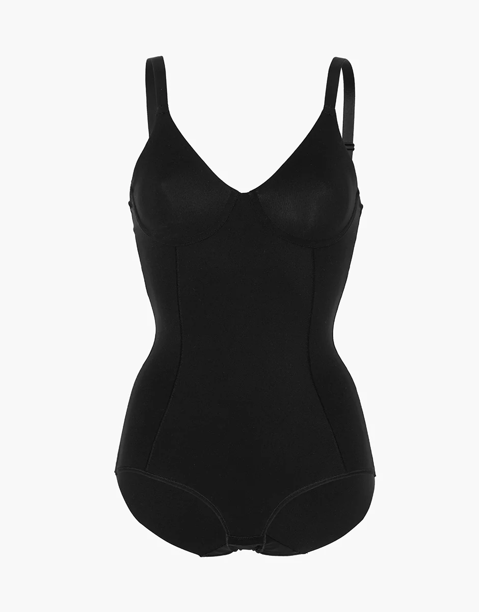 Body senza Ferretto Modellante Sculpt Shaping in microfibra, nero - Image 4