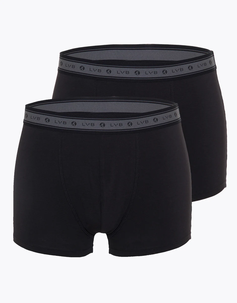 Boxer uomo in cotone biologico, confezione x2 nero - Image 3