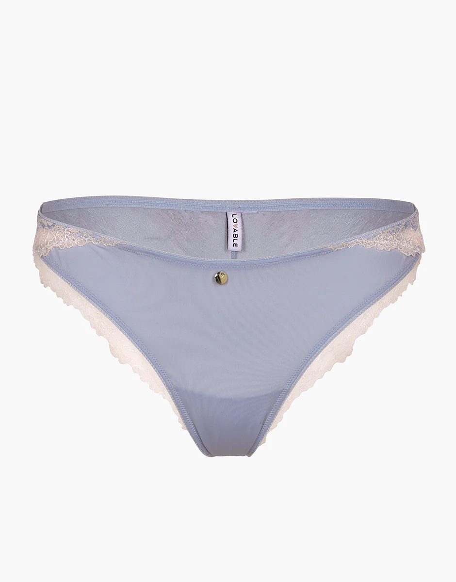Brasiliano Density Lace in pizzo e microfibra, azzurro - Image 5