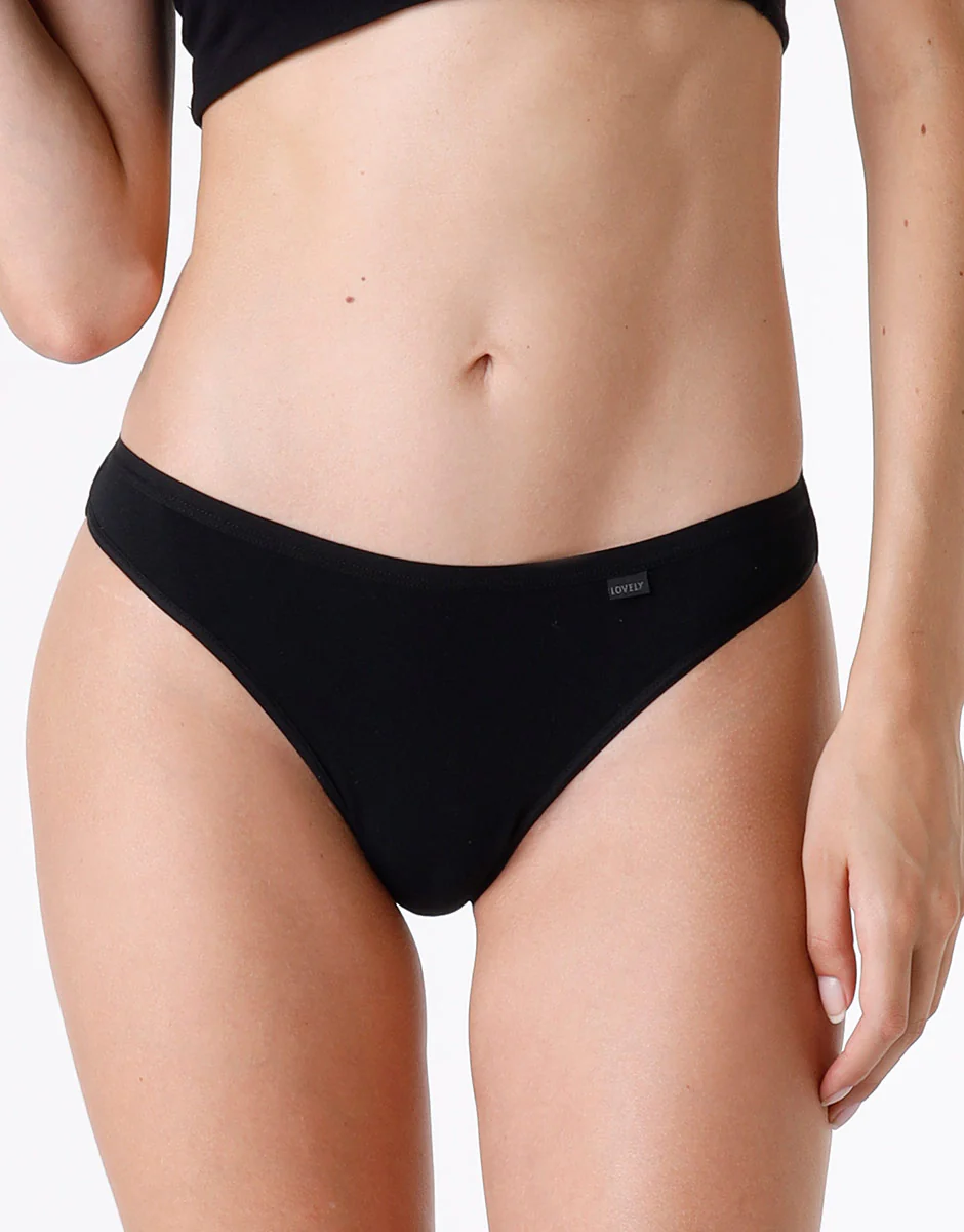 Brasiliano lovely in cotone modal, nero - Image 2