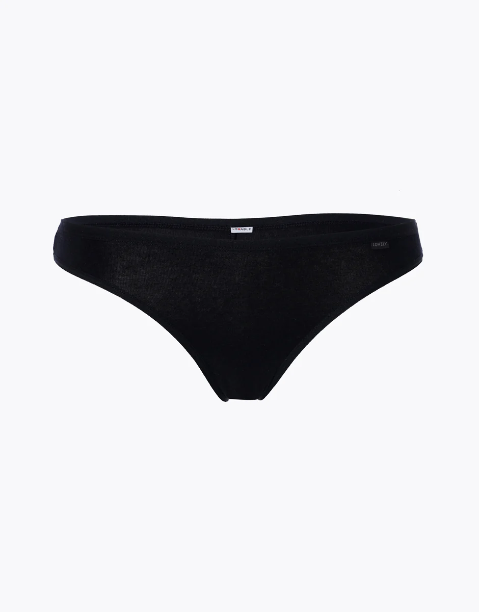 Brasiliano lovely in cotone modal, nero - Image 6