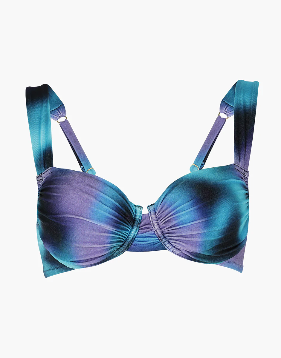 Costume Reggiseno Balconette con Ferretto Printed Trendy Shiny Micro, stampa multicolor sfumata - Image 6