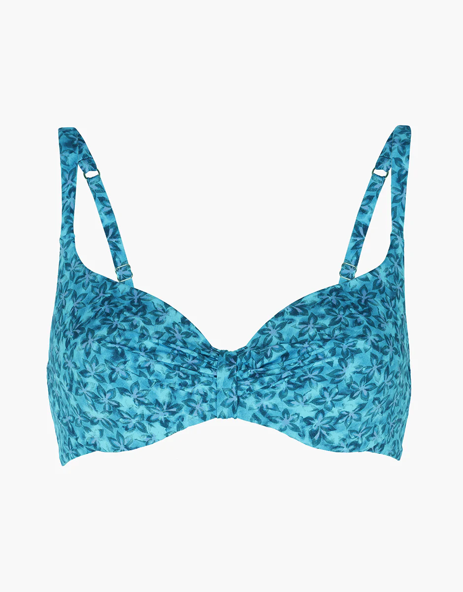 Costume Reggiseno con Ferretto Coppa Invisible Shiny Micro, multicolor fiori - Image 6