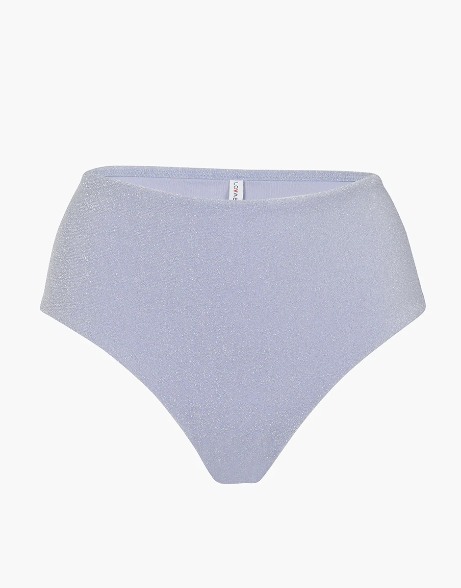 Costume Slip Alto Sparkly Micro, azzurro polvere lillato - Image 5