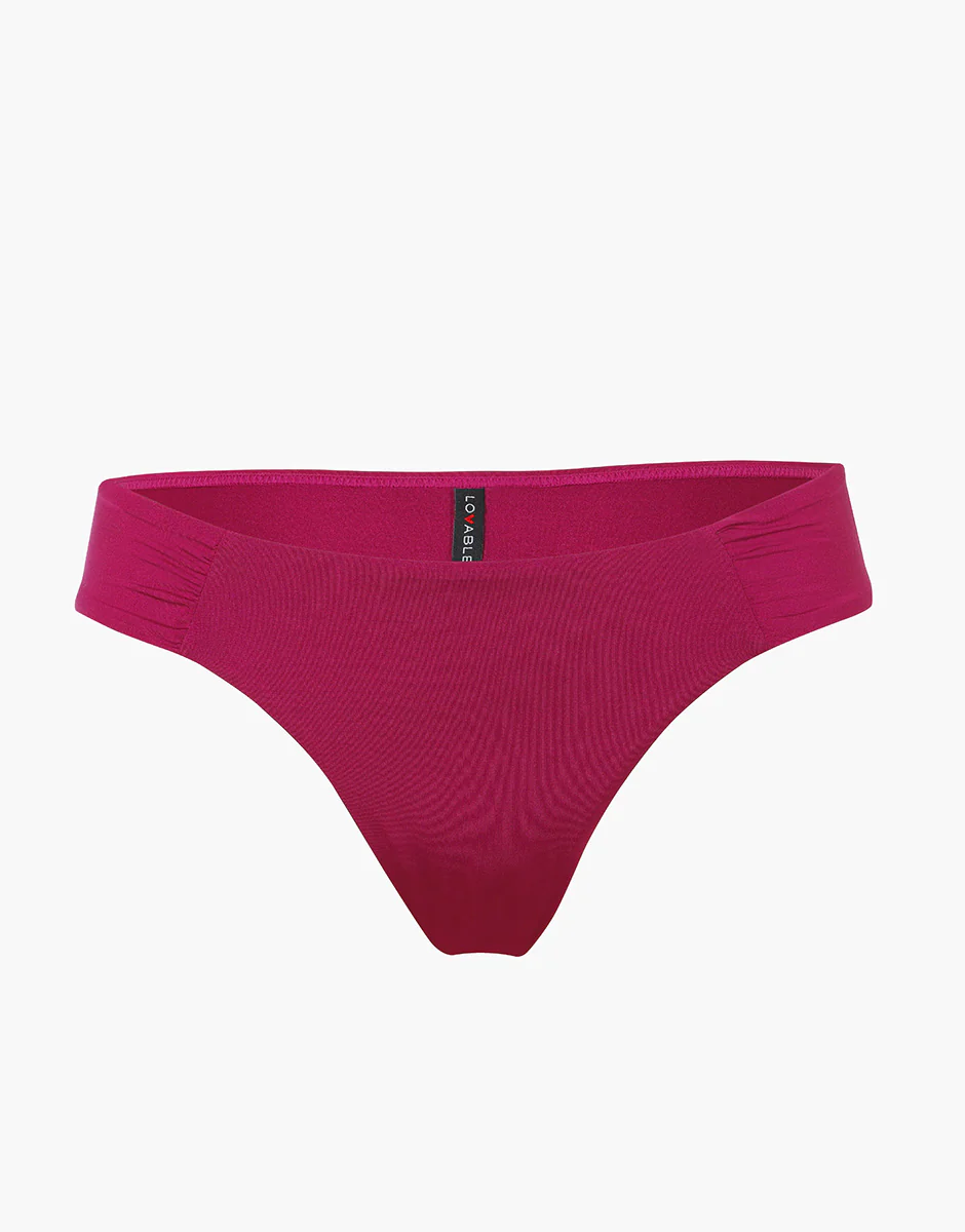Costume Slip con Arricci Shiny Micro, lampone viola - Image 5