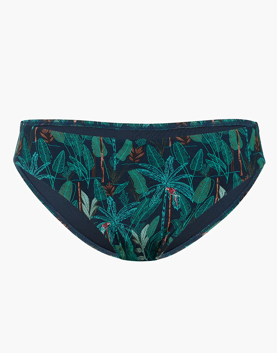 Costume Slip Midi Contemporary Printed Micro, stampa foresta tropicale - Image 5