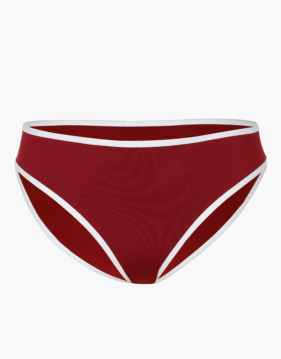 Costume Slip Midi Timeless, rosso tibetano - Image 5