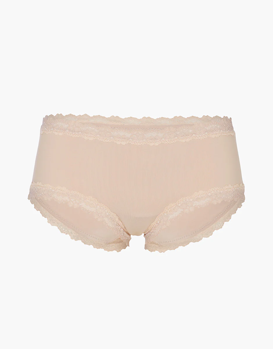 Culotte Lacy Micro in microfibra con pizzo, nudo chiaro - Image 6