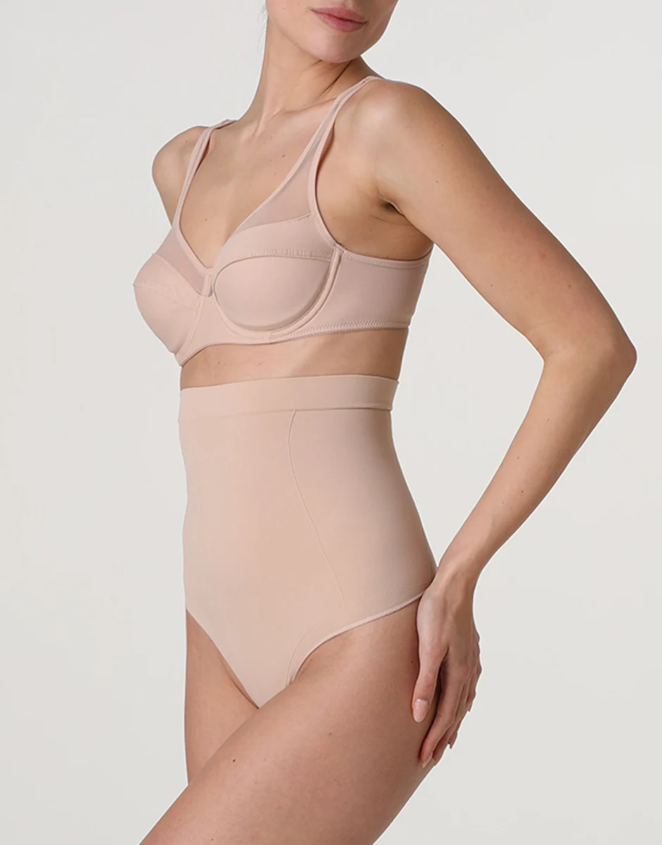 Guaina Perizoma Vita Alta modellante Silhouette Shaping in microfibra, cipria - Image 4