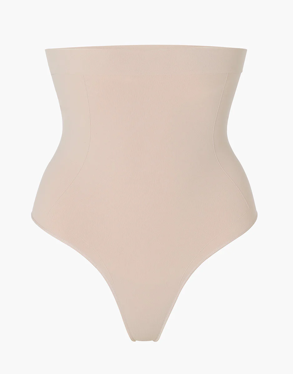 Guaina Perizoma Vita Alta modellante Silhouette Shaping in microfibra, cipria - Image 6