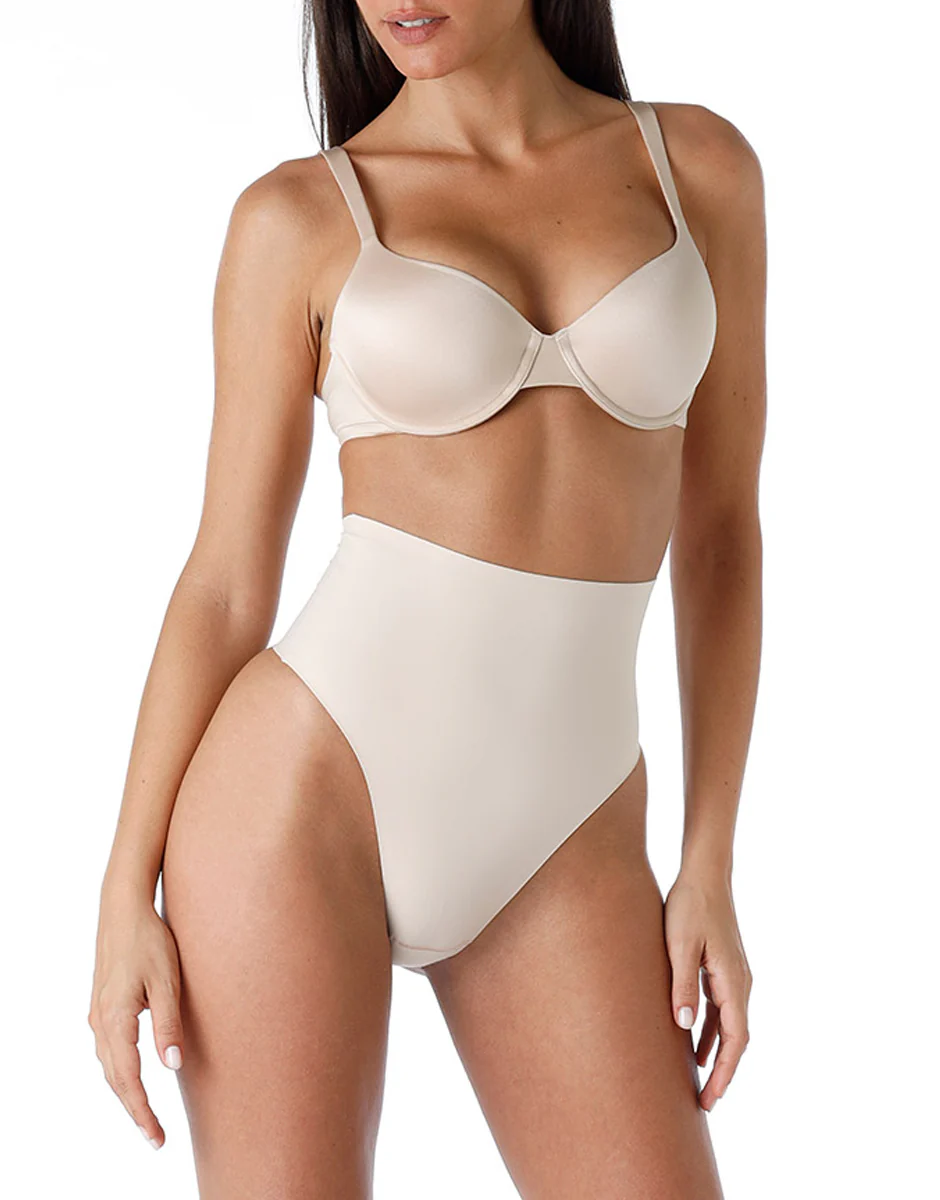 Guaina Perizoma Vita Alta modellante Smooth Shaping in microfibra, skin - Image 4