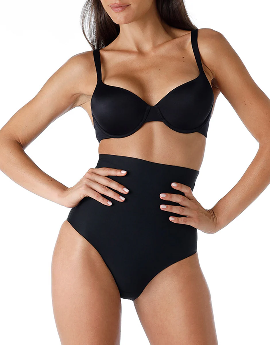 Guaina Slip modellante Vita Alta Smooth Shaping in microfibra, nero - Image 6