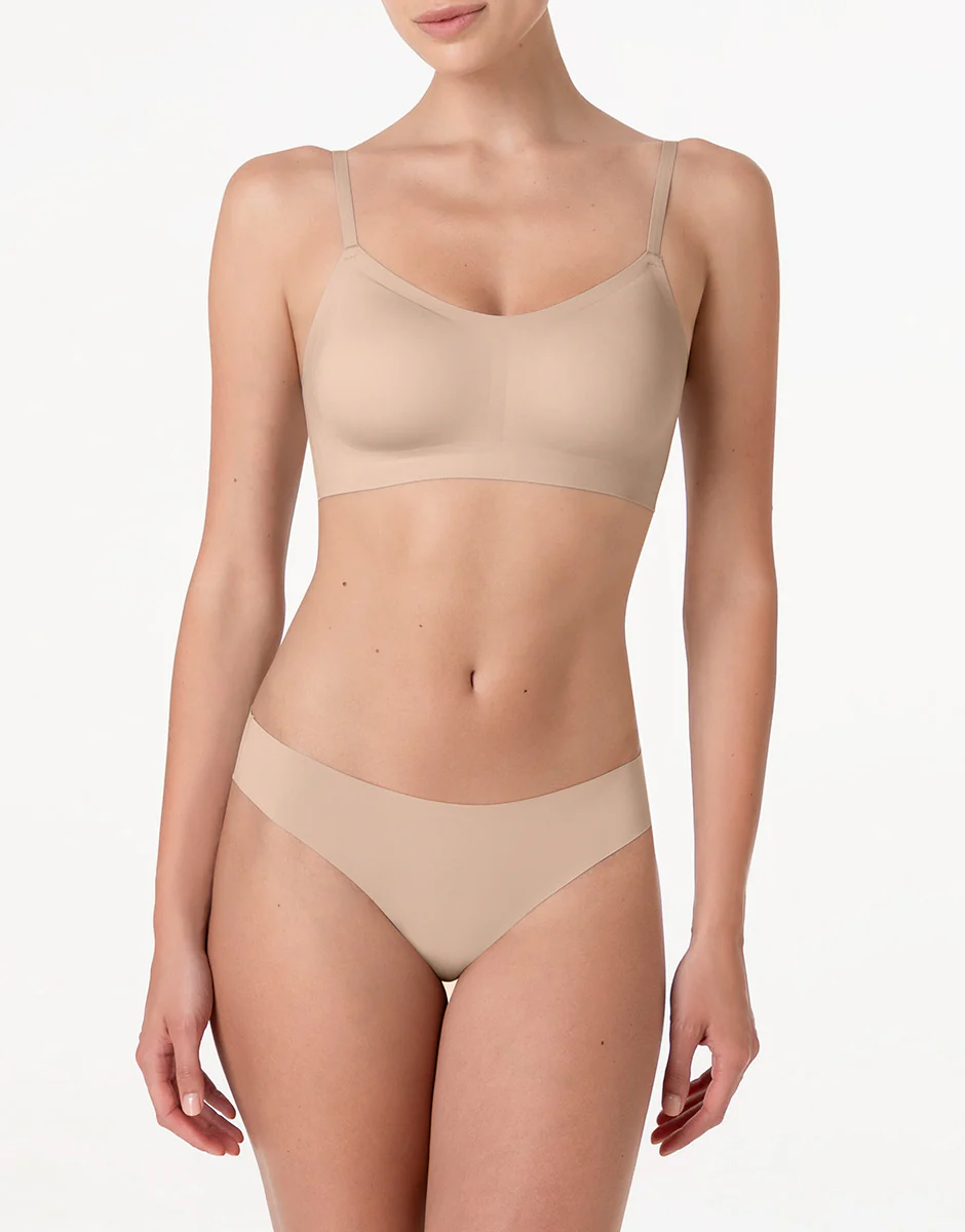 Reggiseno Brassiere Senza Ferretto Invisible Fusion in microfibra, nudo chiaro - Image 4