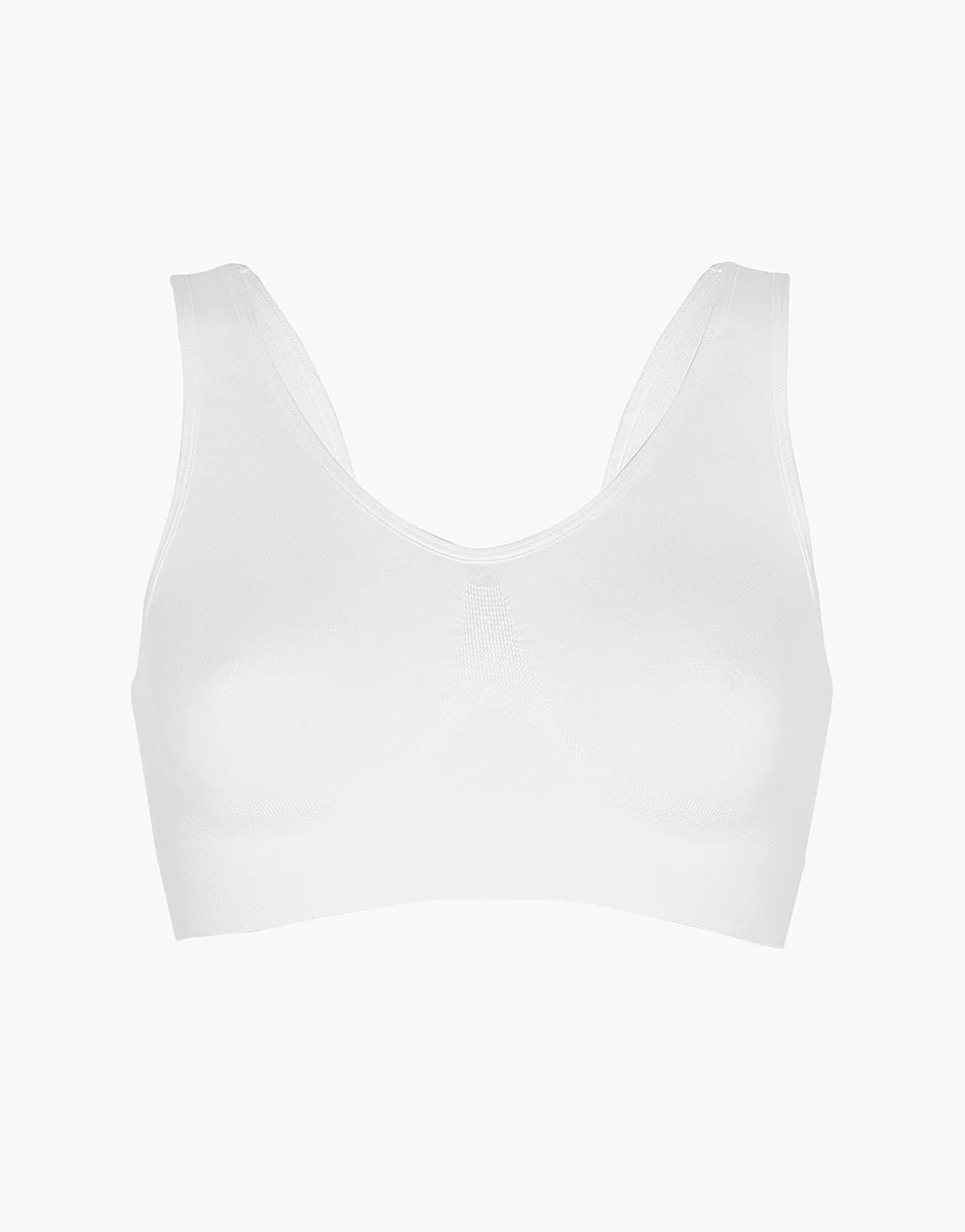 Reggiseno brassière yoga Active Comfort a basso impatto, bianco - Image 6