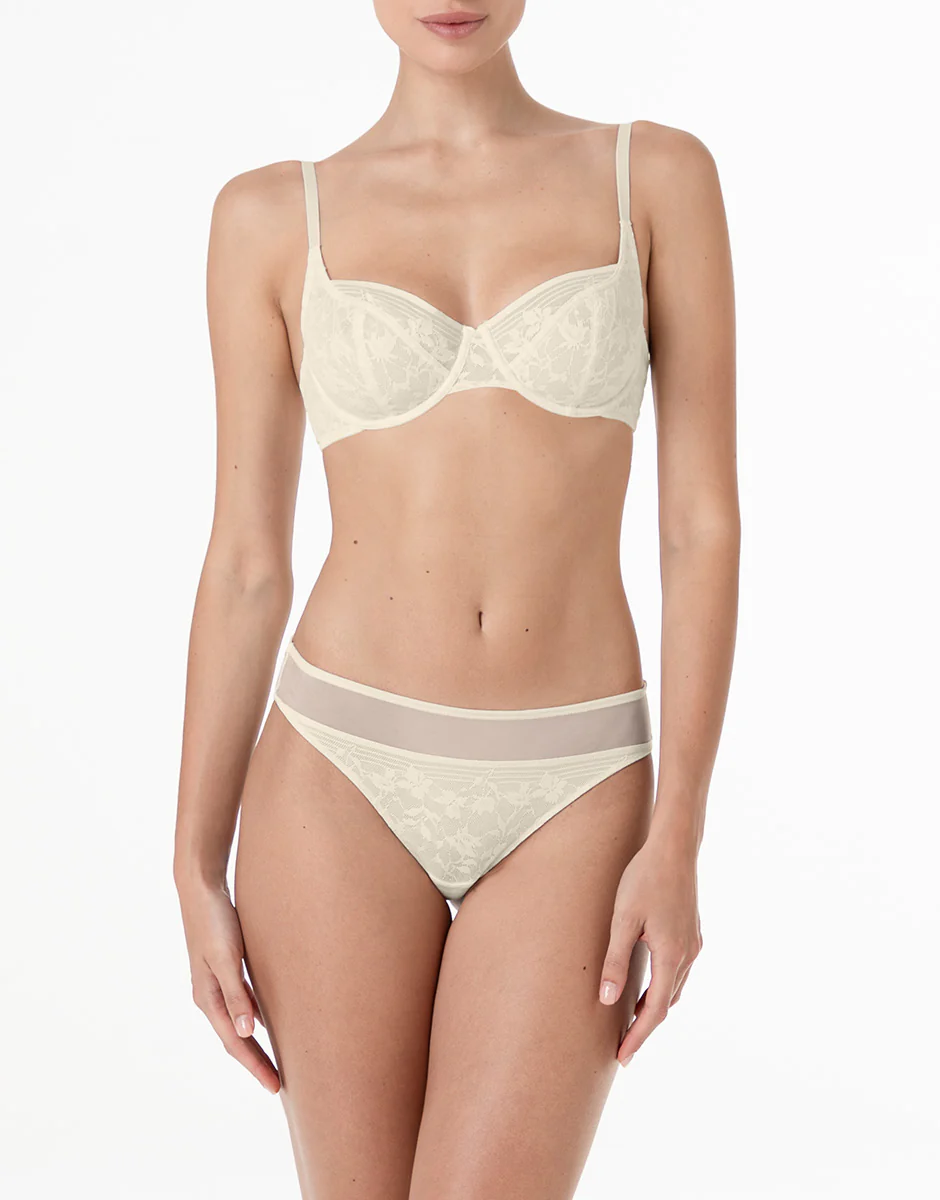 Reggiseno con Ferretto Blossom Lace in pizzo, avorio - Image 3