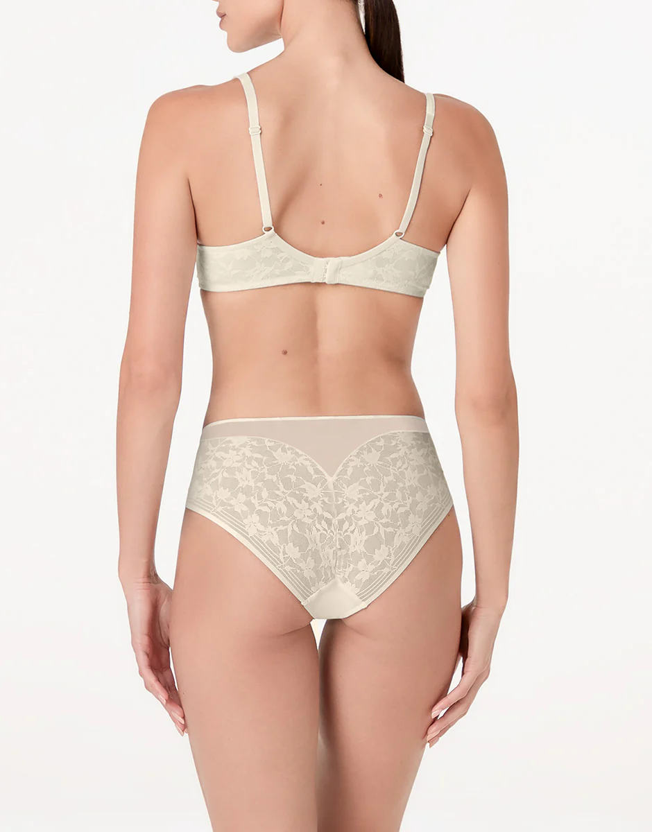 Reggiseno con Ferretto Imbottito Blossom Lace in pizzo, avorio - Image 4
