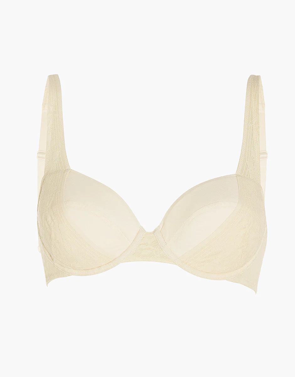 Reggiseno con Ferretto Imbottito Blossom Lace in pizzo, avorio - Image 5