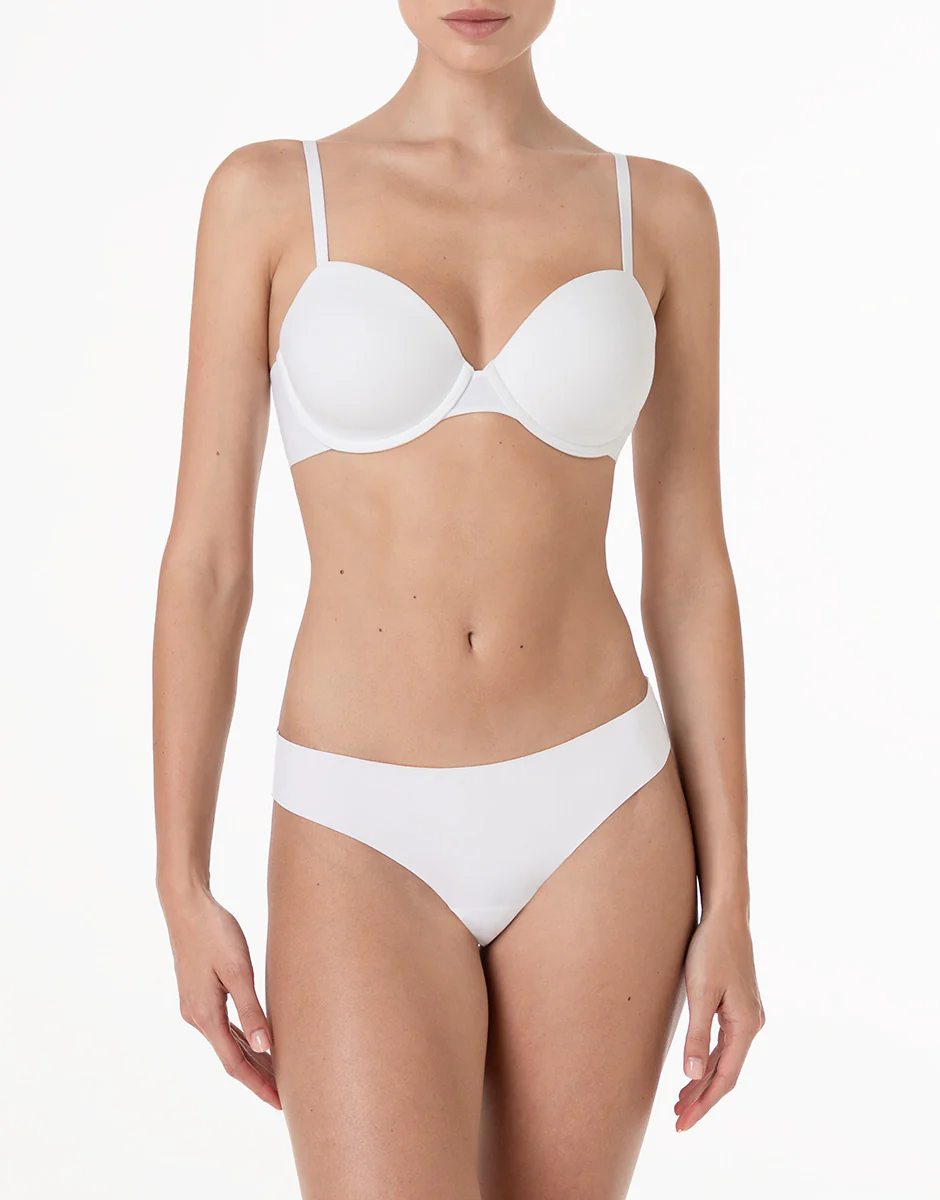 Reggiseno con Ferretto Invisible Essence in microfibra, bianco - Image 3