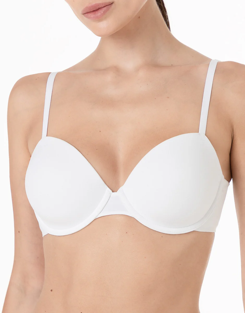 Reggiseno con Ferretto Invisible Essence in microfibra, bianco - Image 5