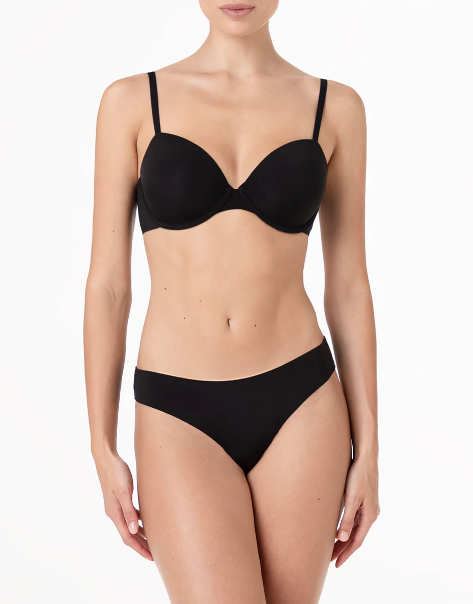 Reggiseno con Ferretto Invisible Essence in microfibra, nero - Image 3
