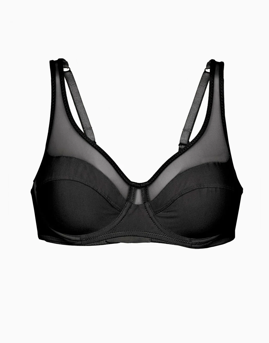 Reggiseno con ferretto Modern Shaping in microfibra, nero - Image 8