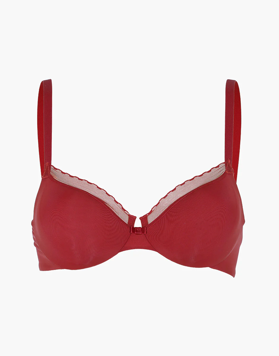 Reggiseno con Ferretto My Daily Comfort in microfibra, rosso lampone - Image 6