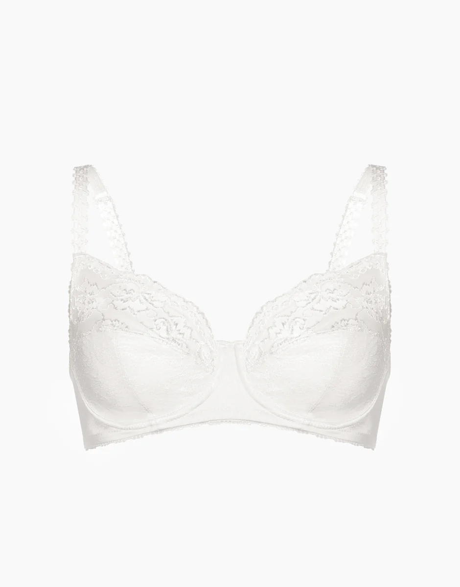 Reggiseno con ferretto senza imbottitura Exuberance, bianco, in pizzo. Alto sostegno - Image 6