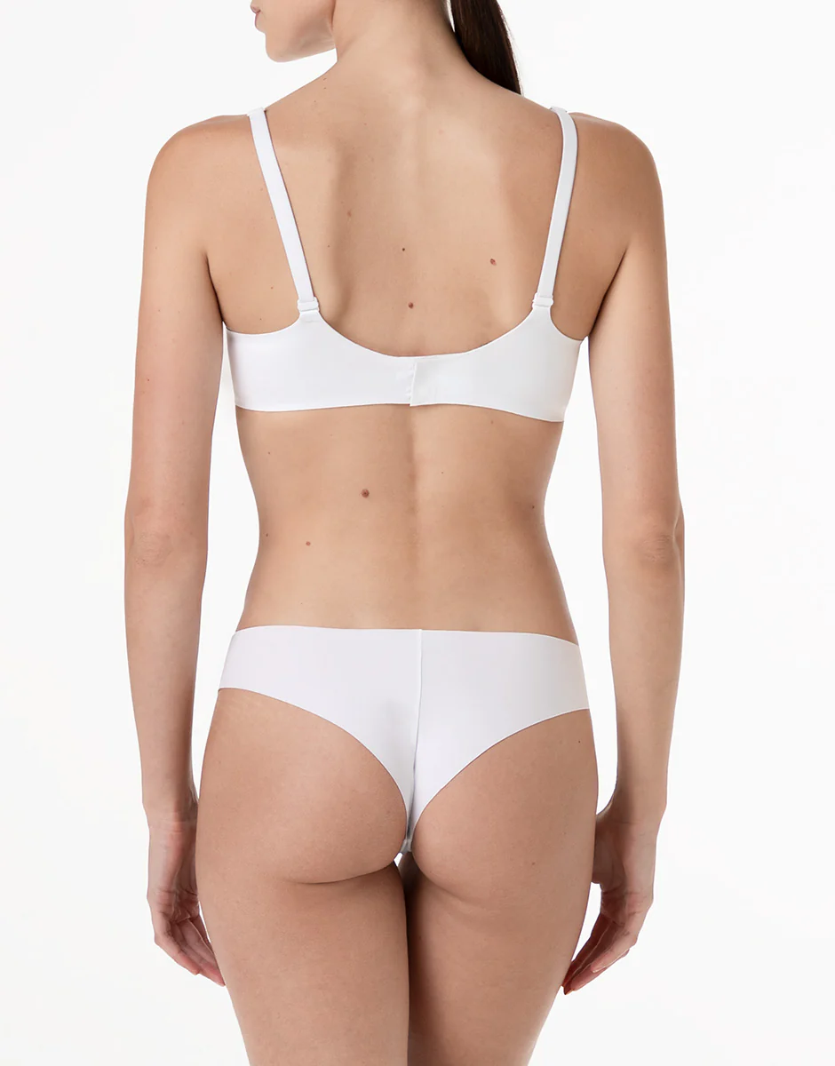 Reggiseno con Ferretto Senza Imbottitura Invisible Essence in microfibra, bianco - Image 4