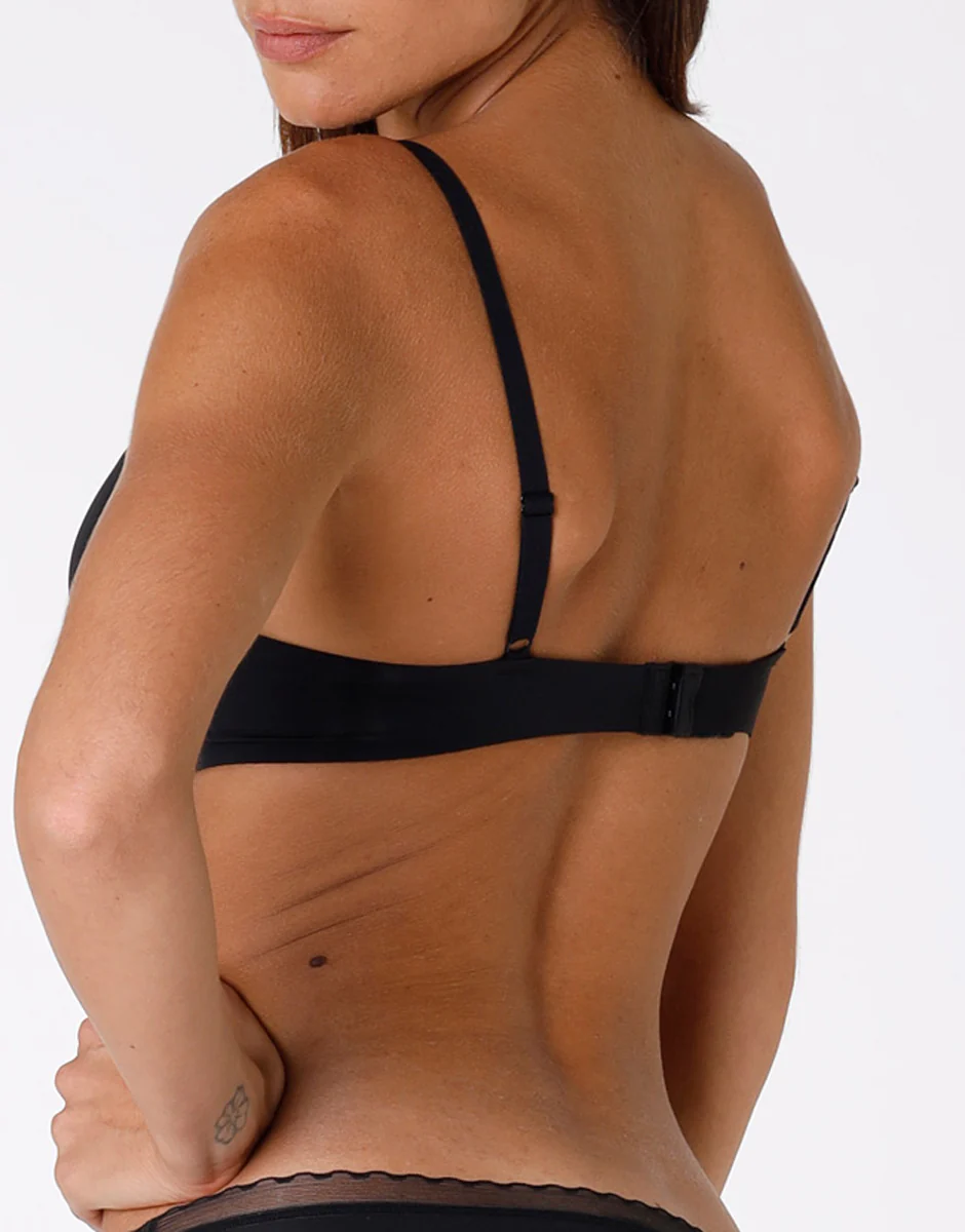 Reggiseno push up senza ferretto My Daily Comfort in microfibra ultra soft, nero - Image 3