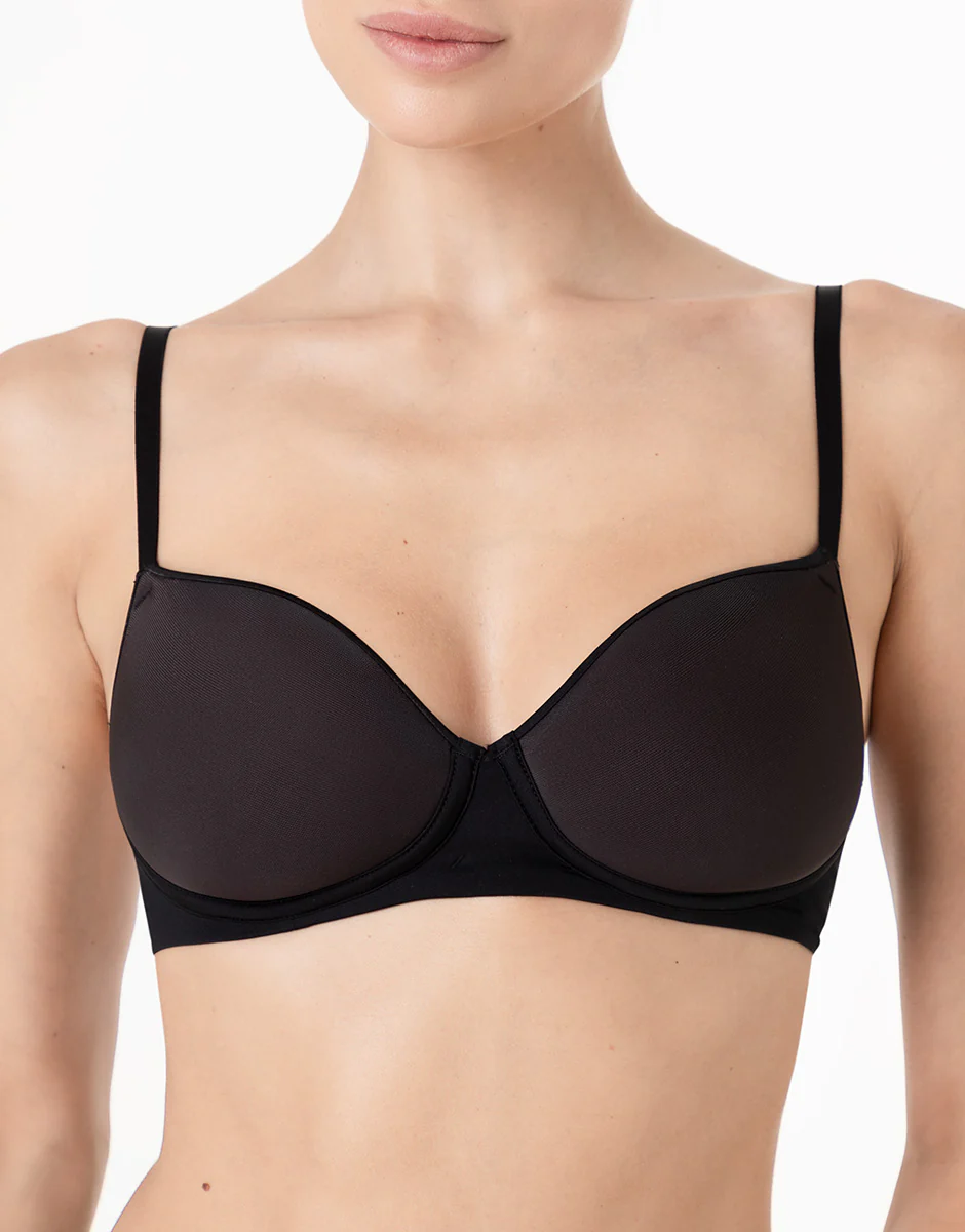 Reggiseno Senza Ferretto Coppa Spacer Invisible Breeze in microfibra, nero - Image 5