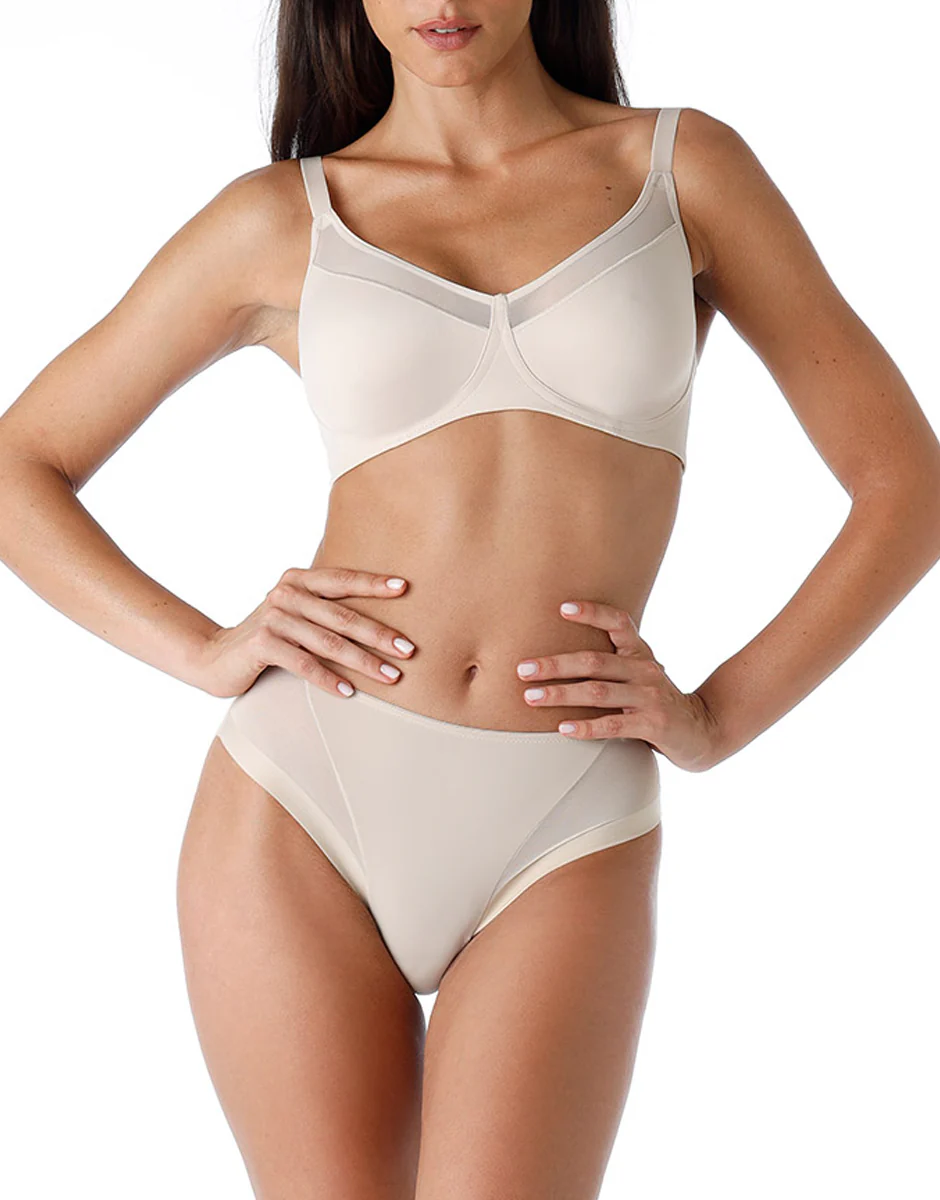 Reggiseno senza ferretto Generous Modern Shaping in microfibra, skin - Image 4