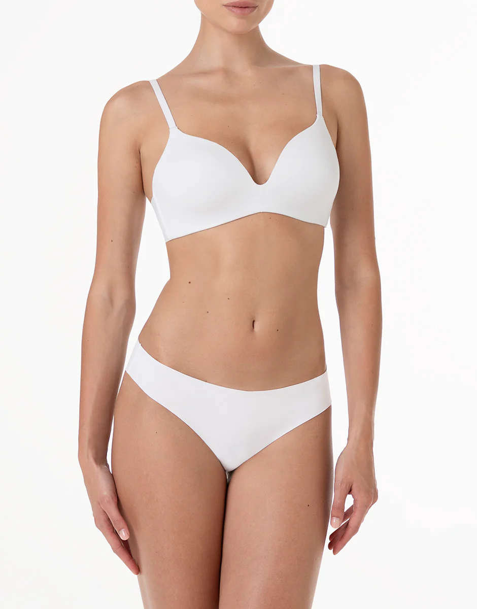 Reggiseno senza Ferretto Invisible Essence in microfibra, bianco - Image 3