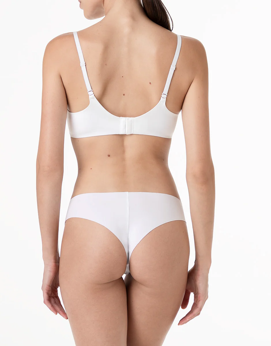 Reggiseno senza Ferretto Invisible Essence in microfibra, bianco - Image 4