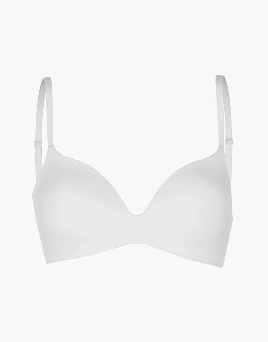 Reggiseno senza Ferretto Invisible Essence in microfibra, bianco - Image 6