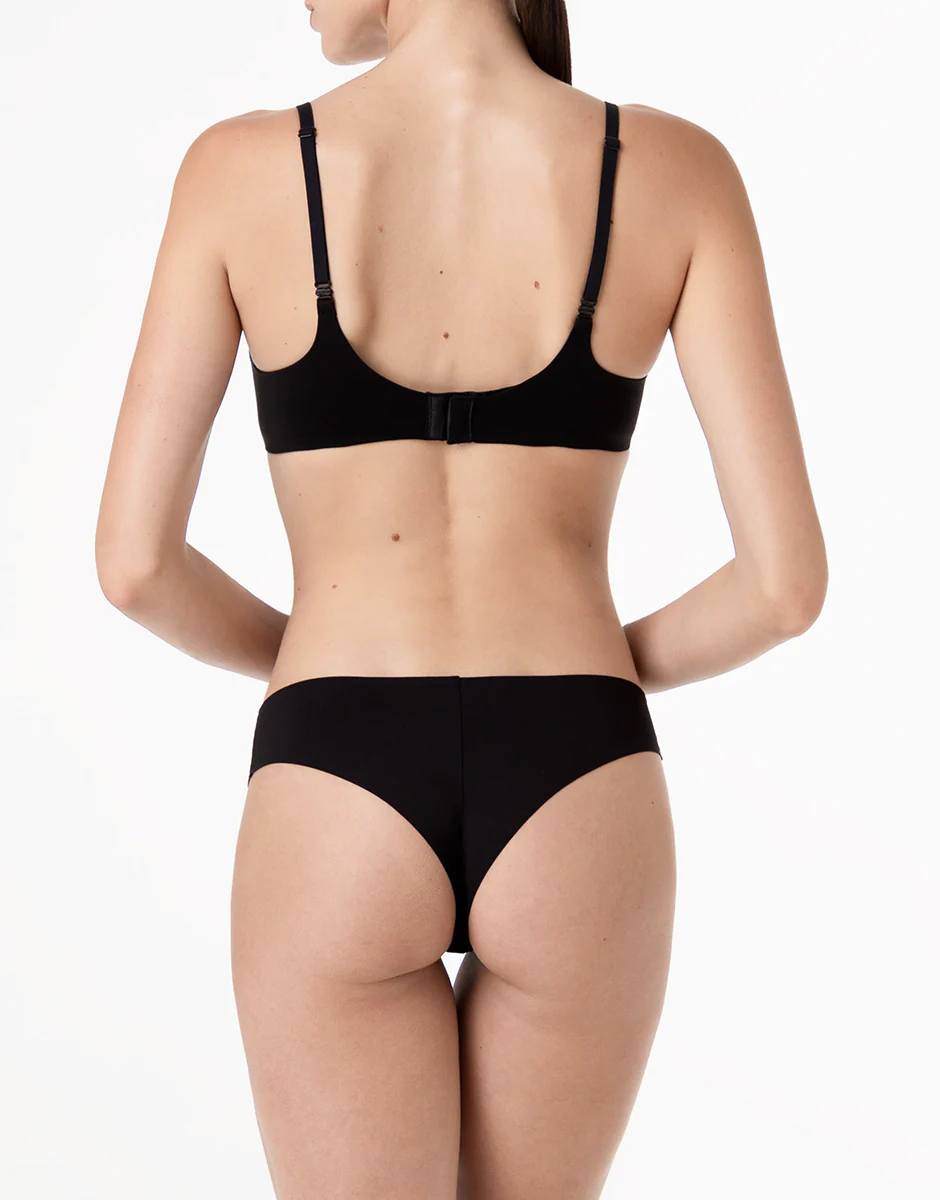 Reggiseno senza Ferretto Invisible Essence in microfibra, nero - Image 4