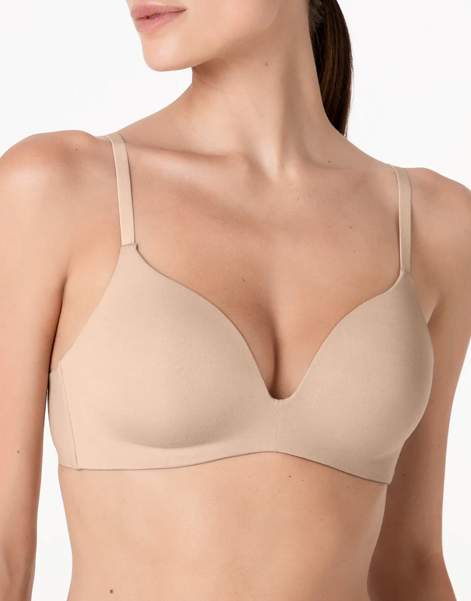Reggiseno senza Ferretto Invisible Essence in microfibra, nudo chiaro - Image 5