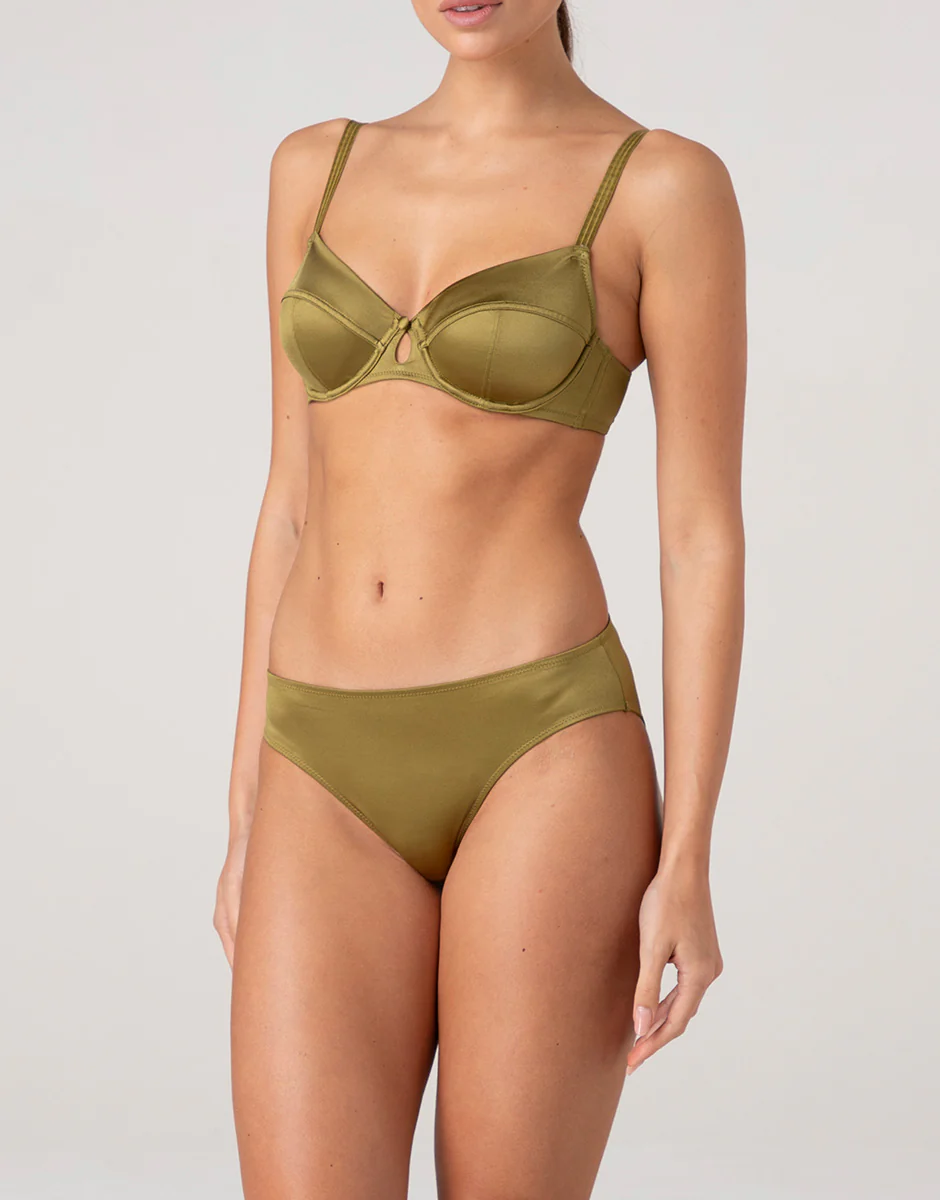 Slip Chic Micro in microfibra, verde cardamomo - Image 3