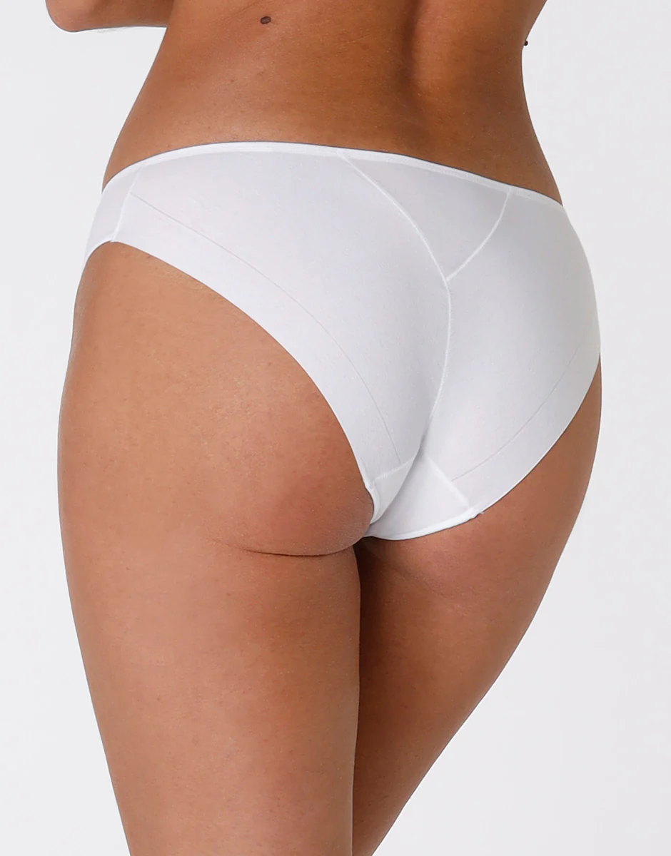Slip Invisible Cotton bianco in cotone. Massima invisibilità - Image 3