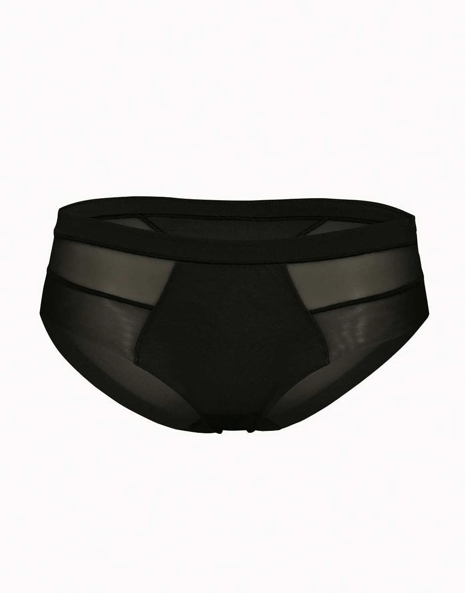 Slip Invisible Ultralight nero in microfibra e tulle. Massima invisibilità - Image 6