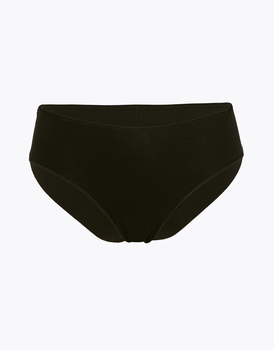 Slip midi Invisible Cotton nero in cotone. Massima invisibilità - Image 4